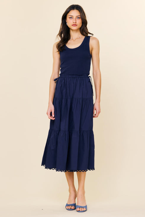 POPLIN SKIRT DRESS